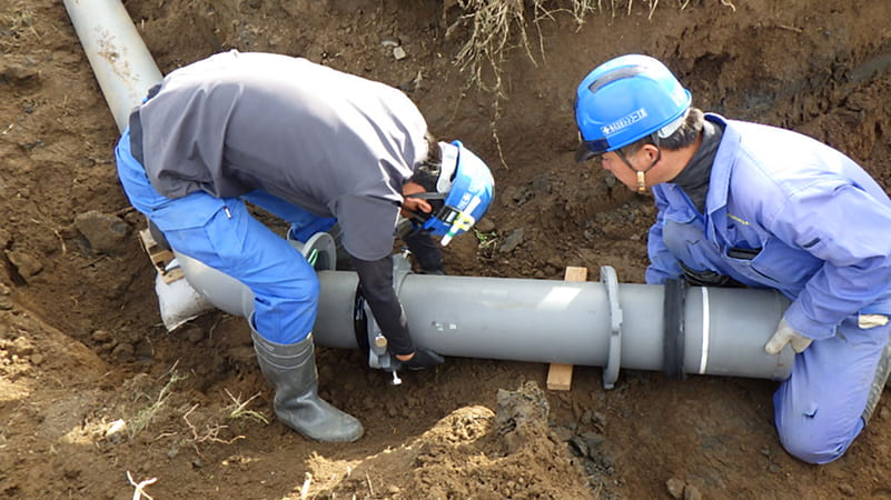 上下水道工事の画像